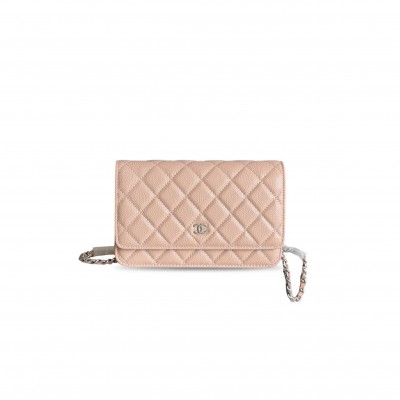 CHANEL CAVIAR QUILTED WALLET ON CHAIN WOC AP0250 (19*13*3cm) 